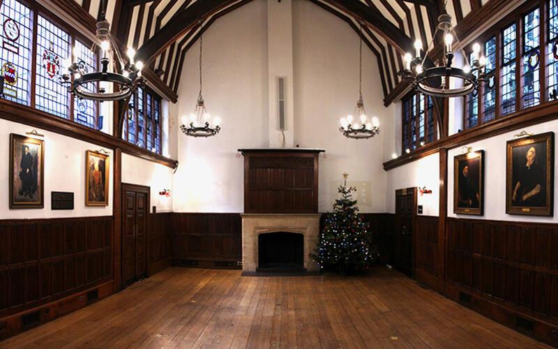 Interior of main hall at Barnard's Inn, home of Gresham College